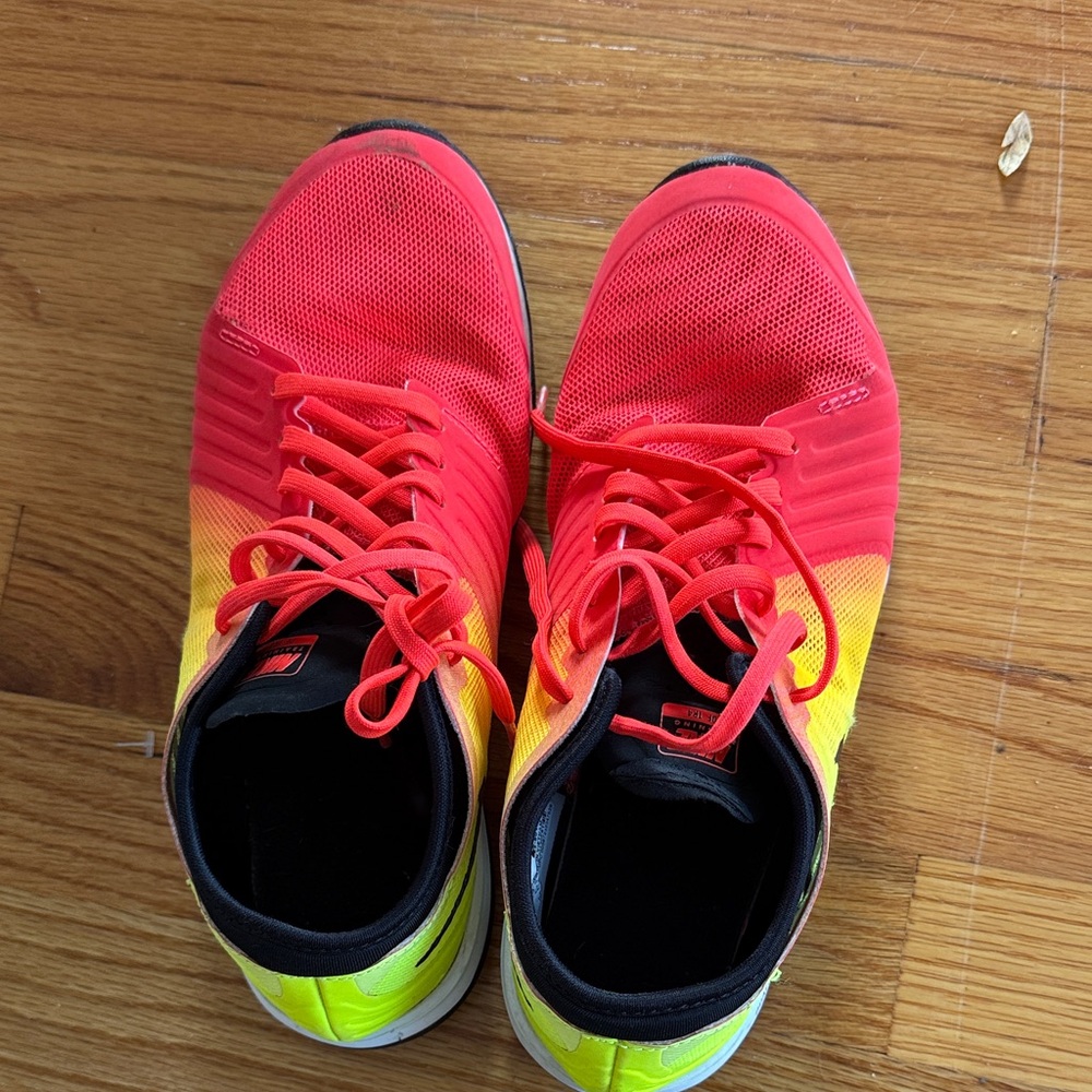 Nike Red and Yellow Running Shoes
